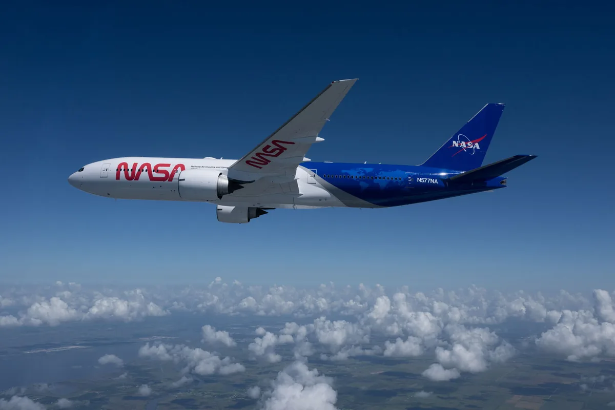美国国家航天局（NASA）的 B777 换上新涂装
